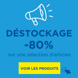 Déstockage -80% sur une sélection d'articles